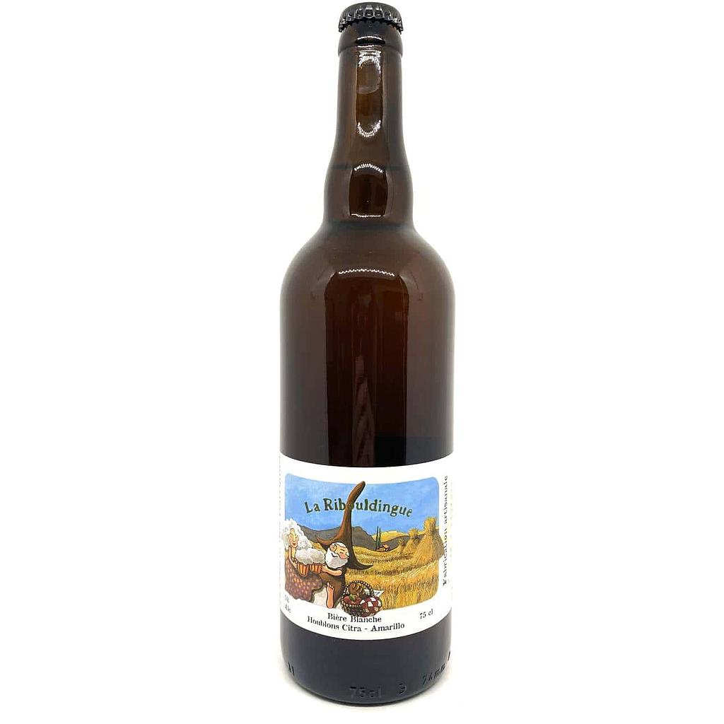 Bière blanche 5%, Ribouldingue, Brasserie des garrigues, 75 cl
